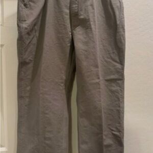 Carhartt Carpenter Pants Mens 46x32 Dungaree Fit Beige Canvas Workwear B11 DES